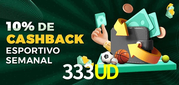 10% de bônus de cashback na 333UD